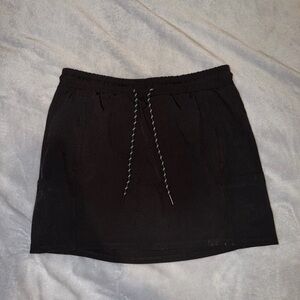 Kyodan Black Mini Skirt with Drawstring